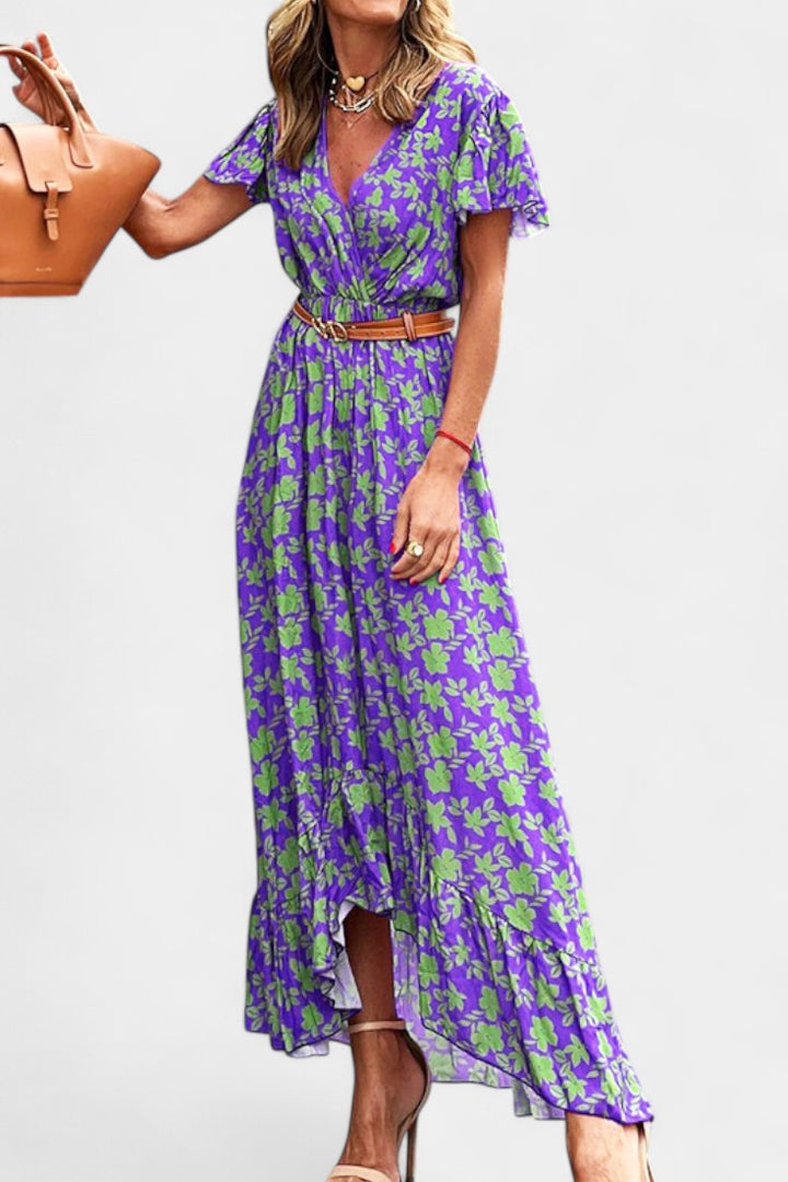 Kinslee | Vestido Maxi de Estilo Swing con Escote en V