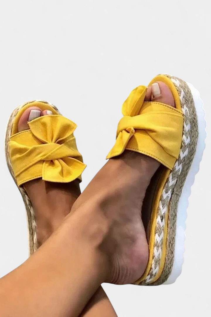 Cveta | Sandalias de Plataforma con Lazo