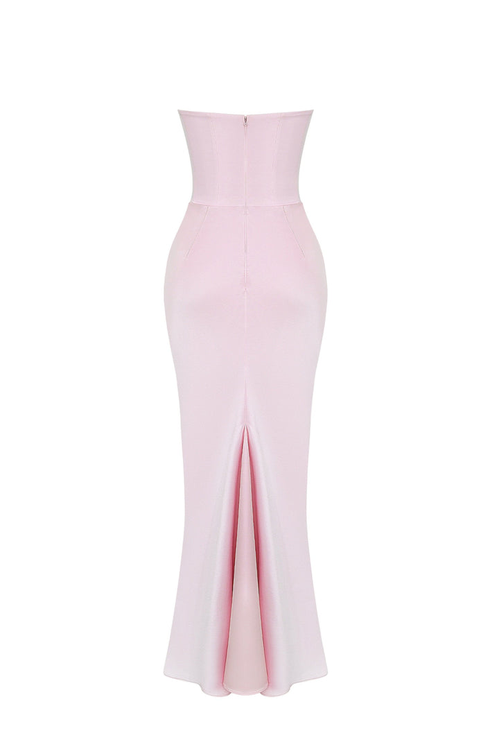 Emily | Vestido Maxi Drapado Sin Tirantes