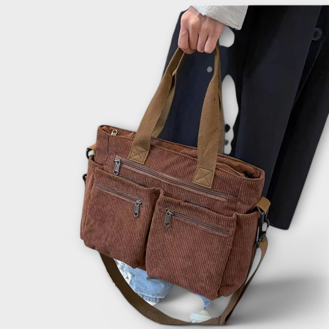 Inesa | Bolso de pana con diseño moderno