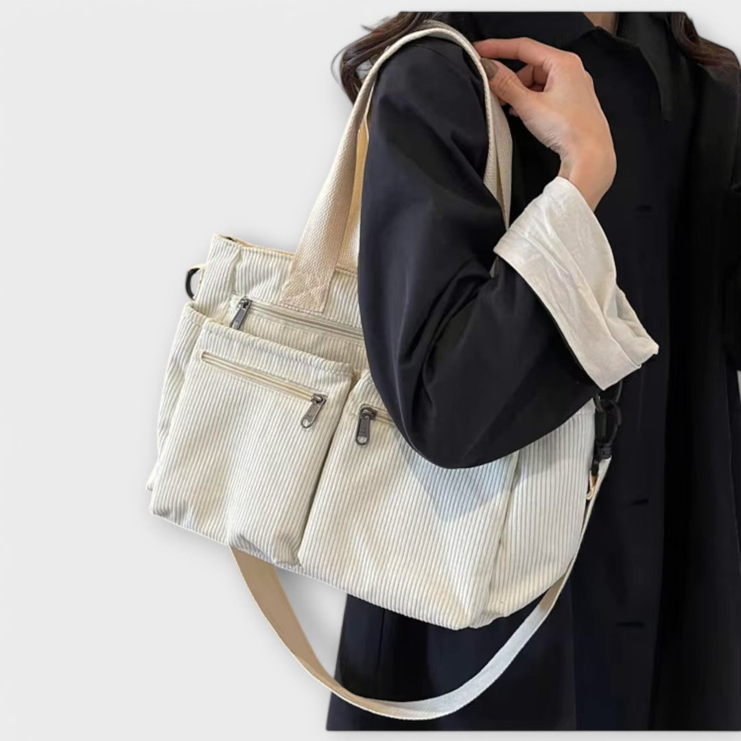 Inesa | Bolso de pana con diseño moderno