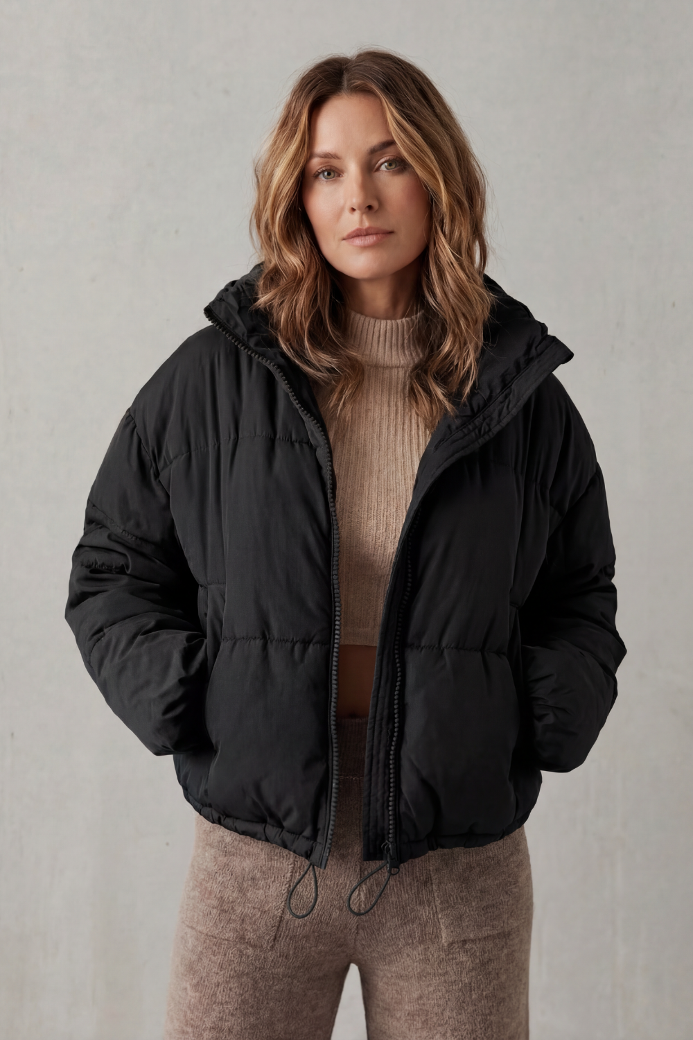 Savillonne | Confort acolchado – Chaqueta puffer cropped