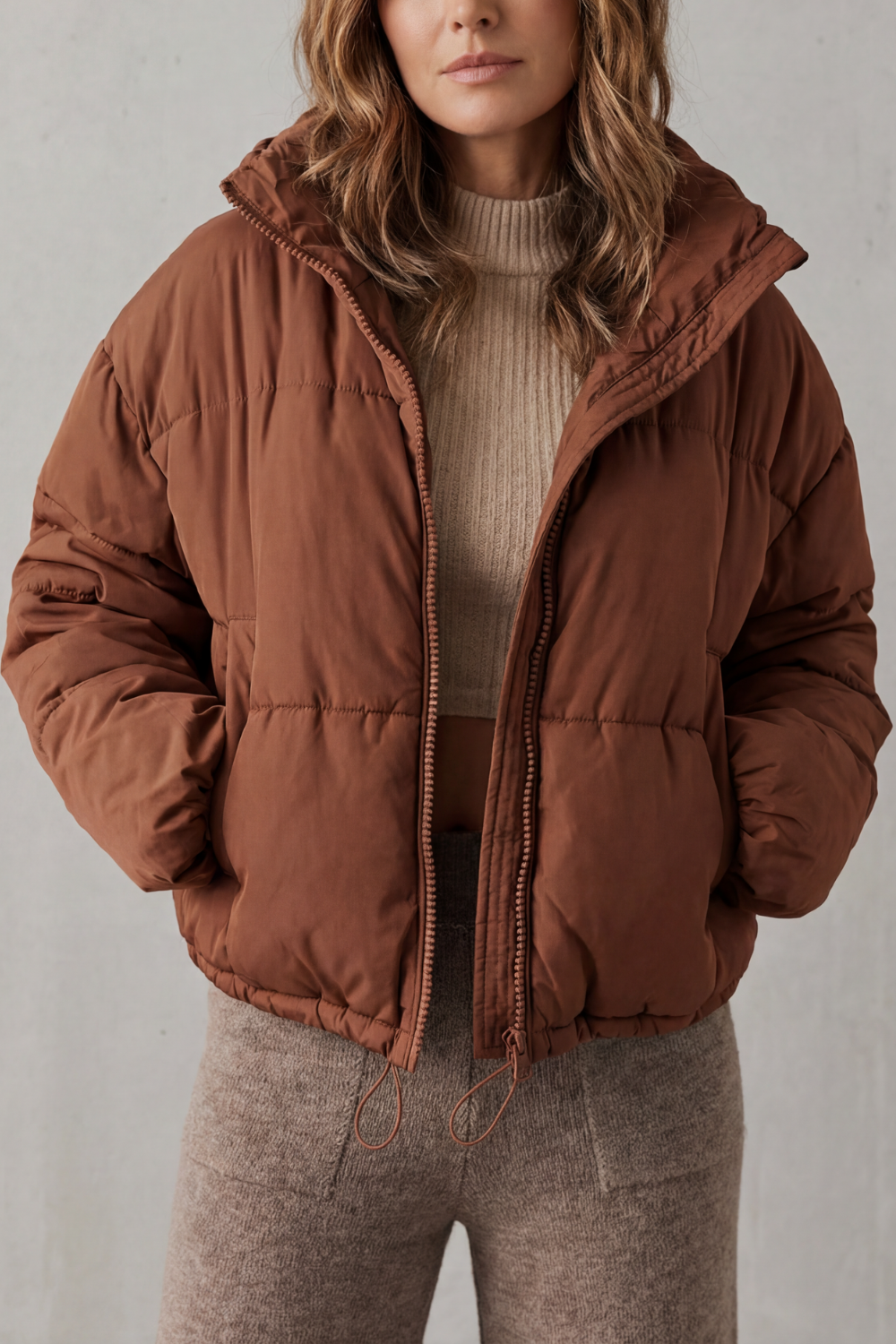 Savillonne | Confort acolchado – Chaqueta puffer cropped