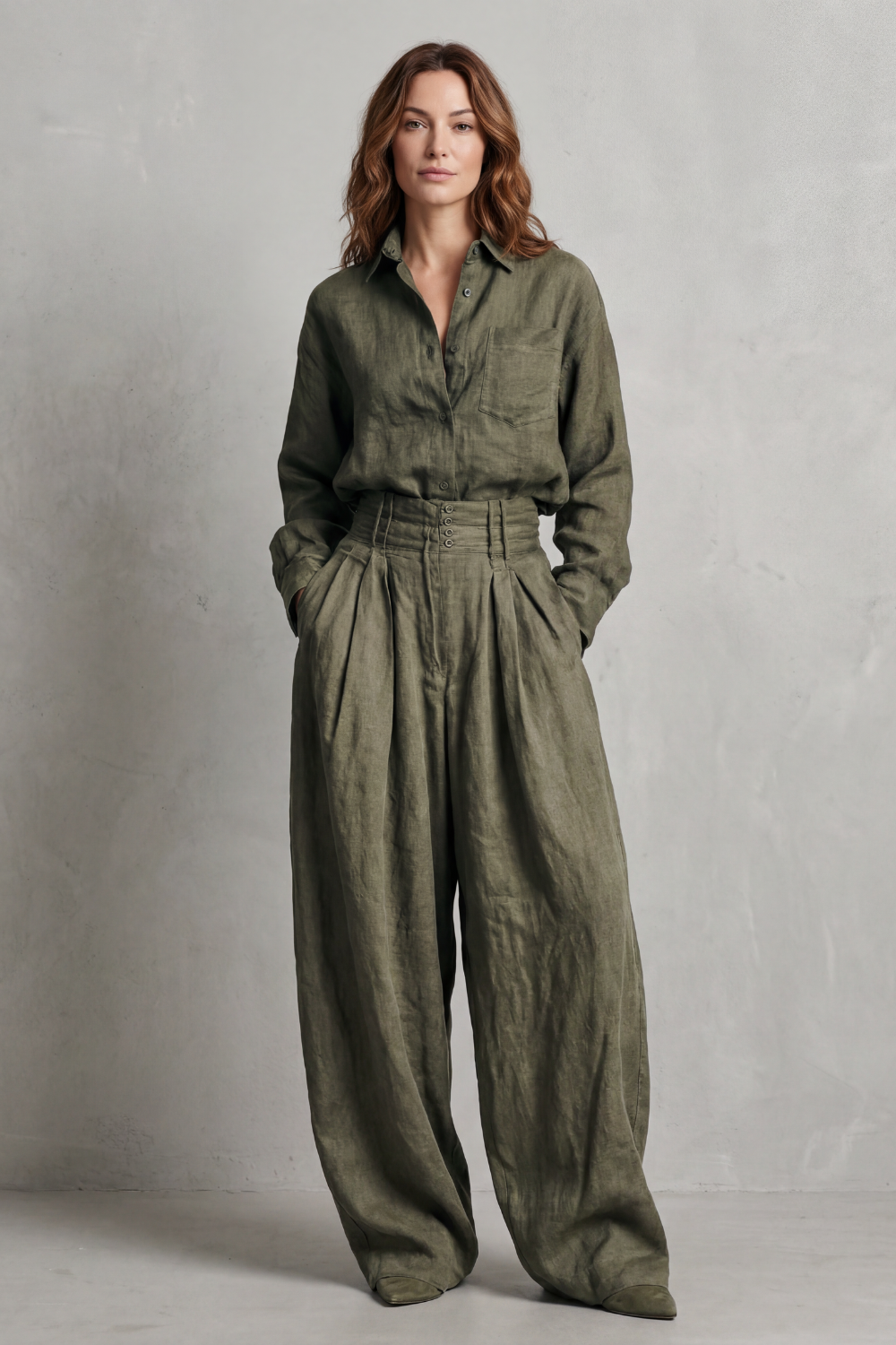 Savrielle | Sastrería neutra relajada – Conjunto de dos piezas