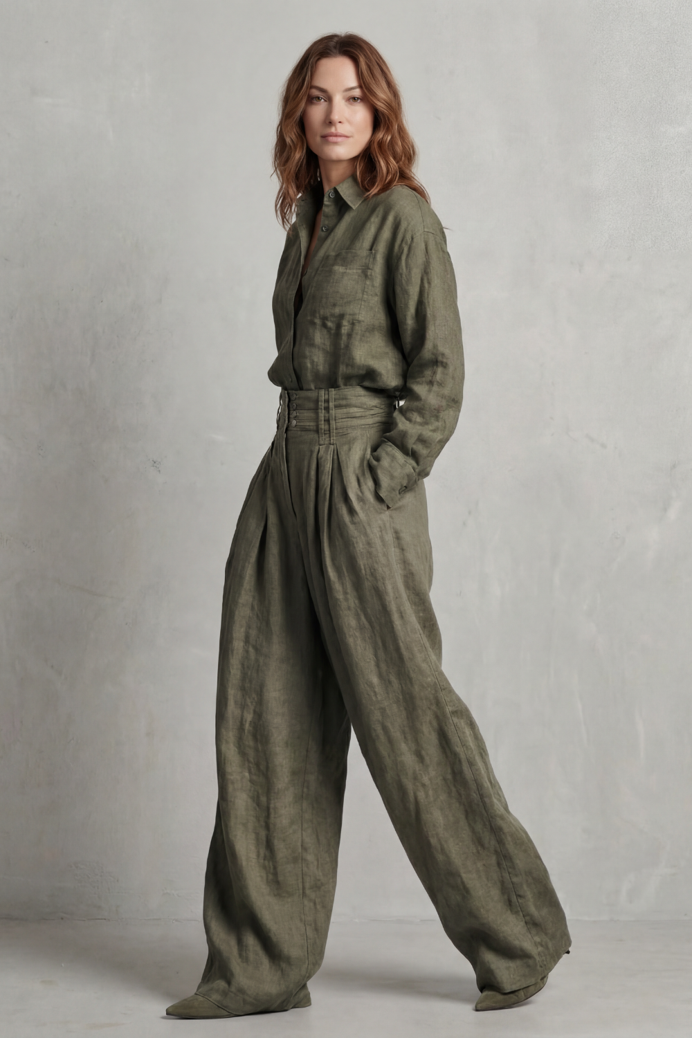 Savrielle | Sastrería neutra relajada – Conjunto de dos piezas