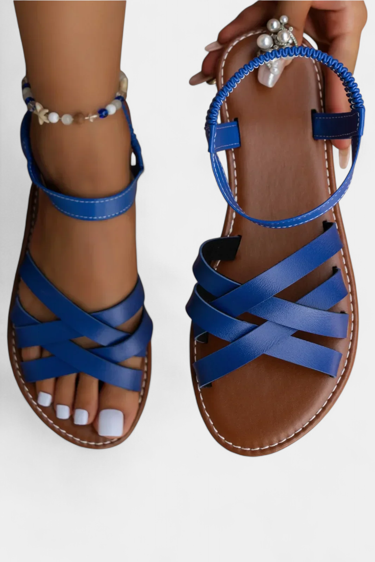 Romee | Sandalias Planas con Tiras y Comodidad Todo el Día