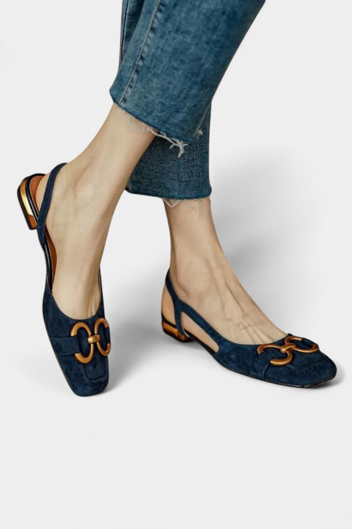 Alma | Mocasines Slingback con Punta Cuadrada