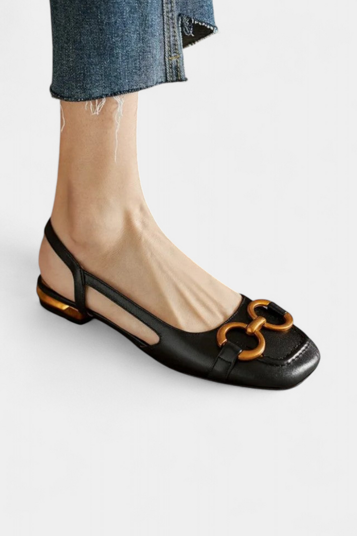 Alma | Mocasines Slingback con Punta Cuadrada