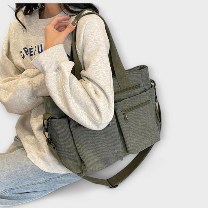 Inesa | Bolso de pana con diseño moderno