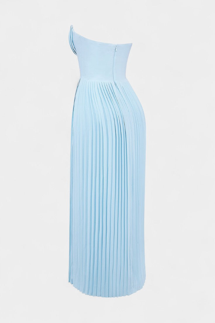 Seraphina | Vestido Bustier Plisado Sin Tirantes