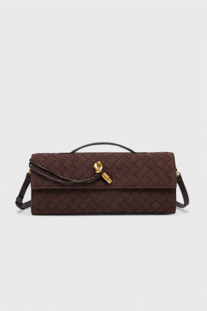 Melanie | Bolso de Hombro Clásico de Ante