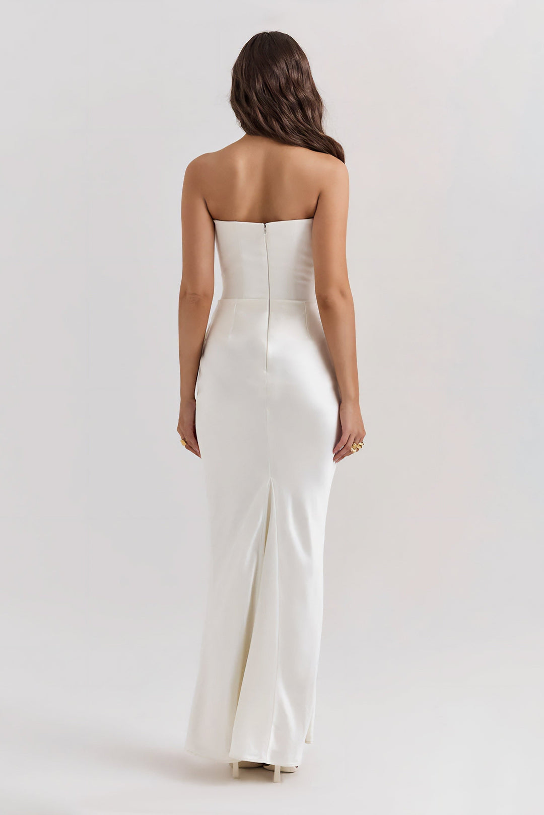 Emily | Vestido Maxi Drapado Sin Tirantes