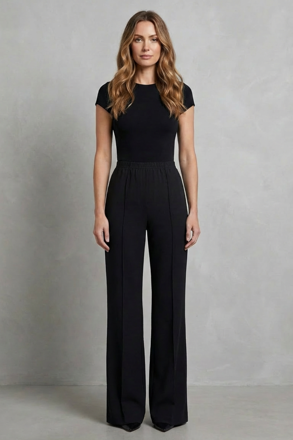 Velizza | Pantalones wide leg tiro alto – Silueta estilizada