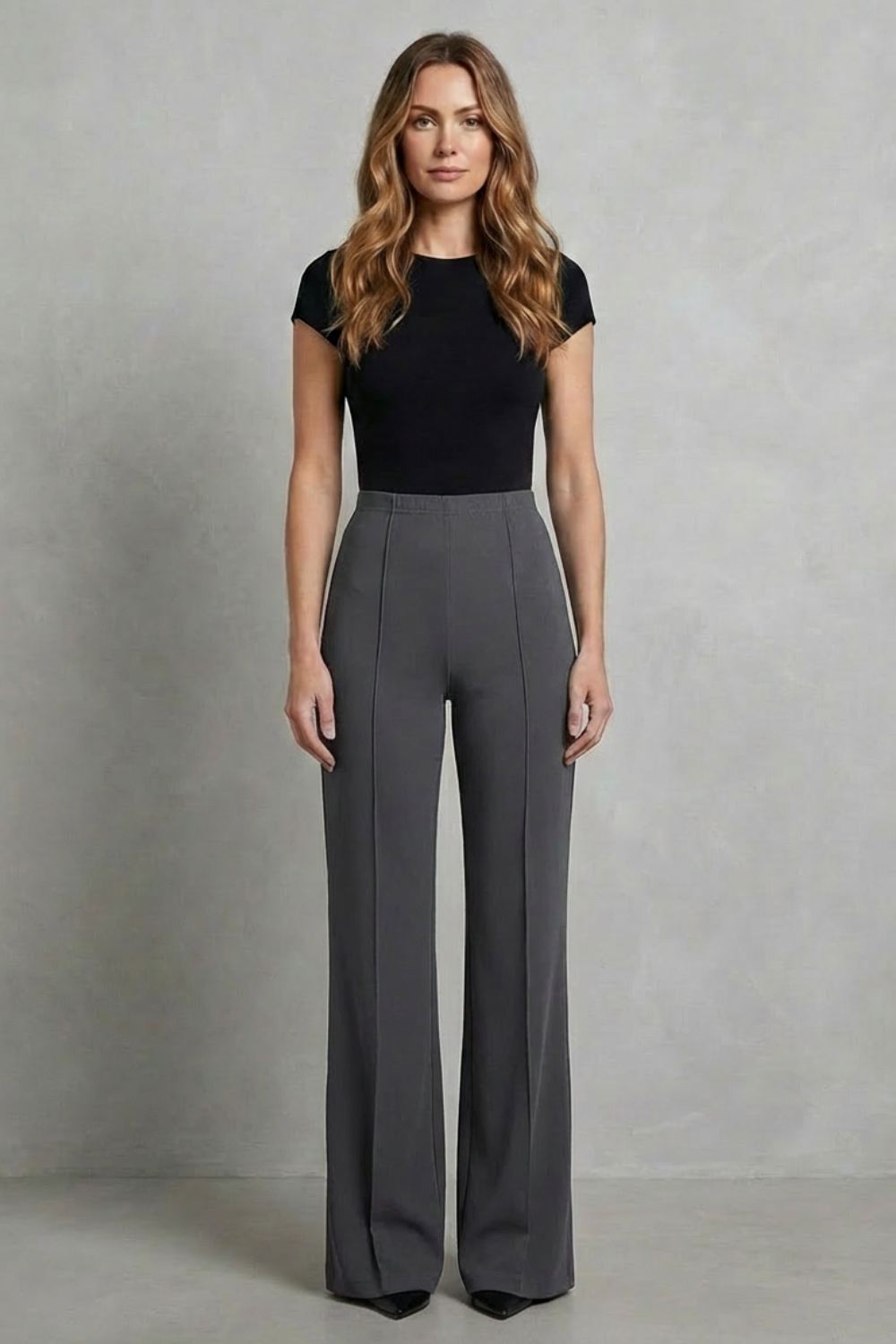 Velizza | Pantalones wide leg tiro alto – Silueta estilizada