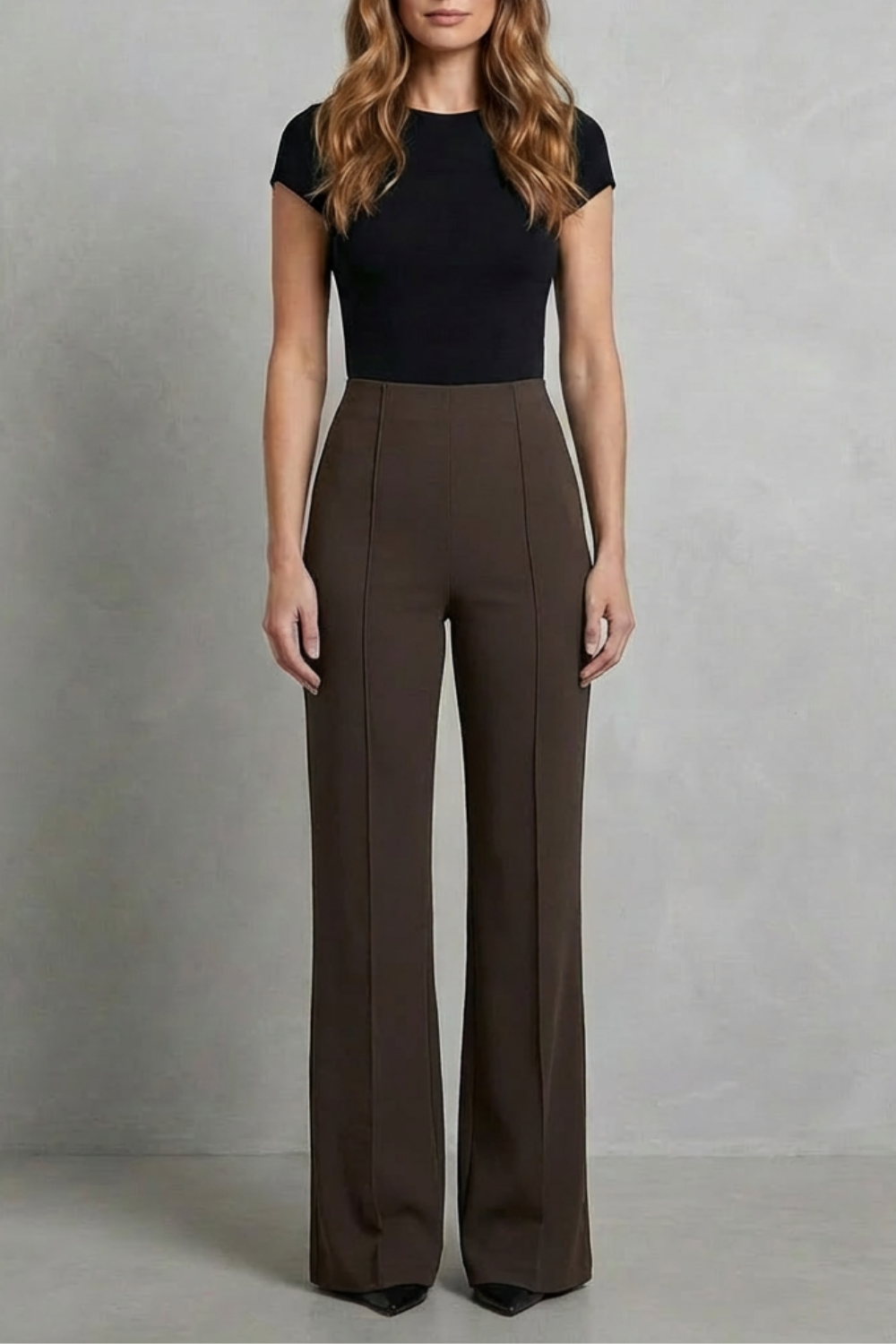 Velizza | Pantalones wide leg tiro alto – Silueta estilizada