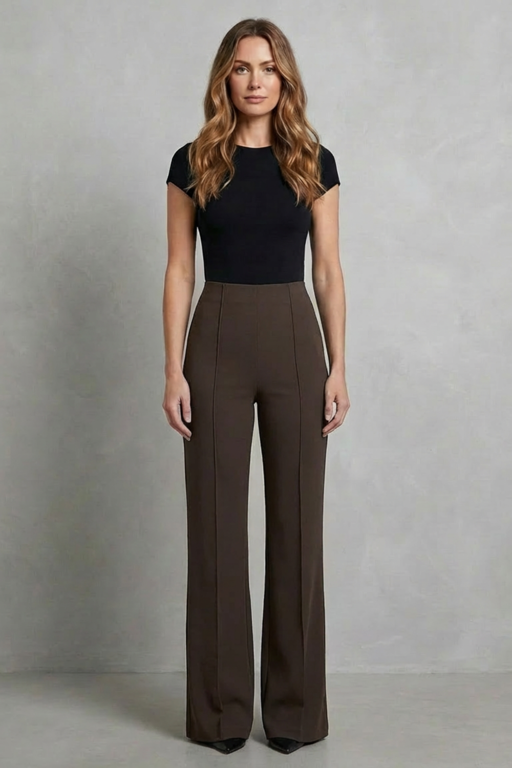 Velizza | Pantalones wide leg tiro alto – Silueta estilizada