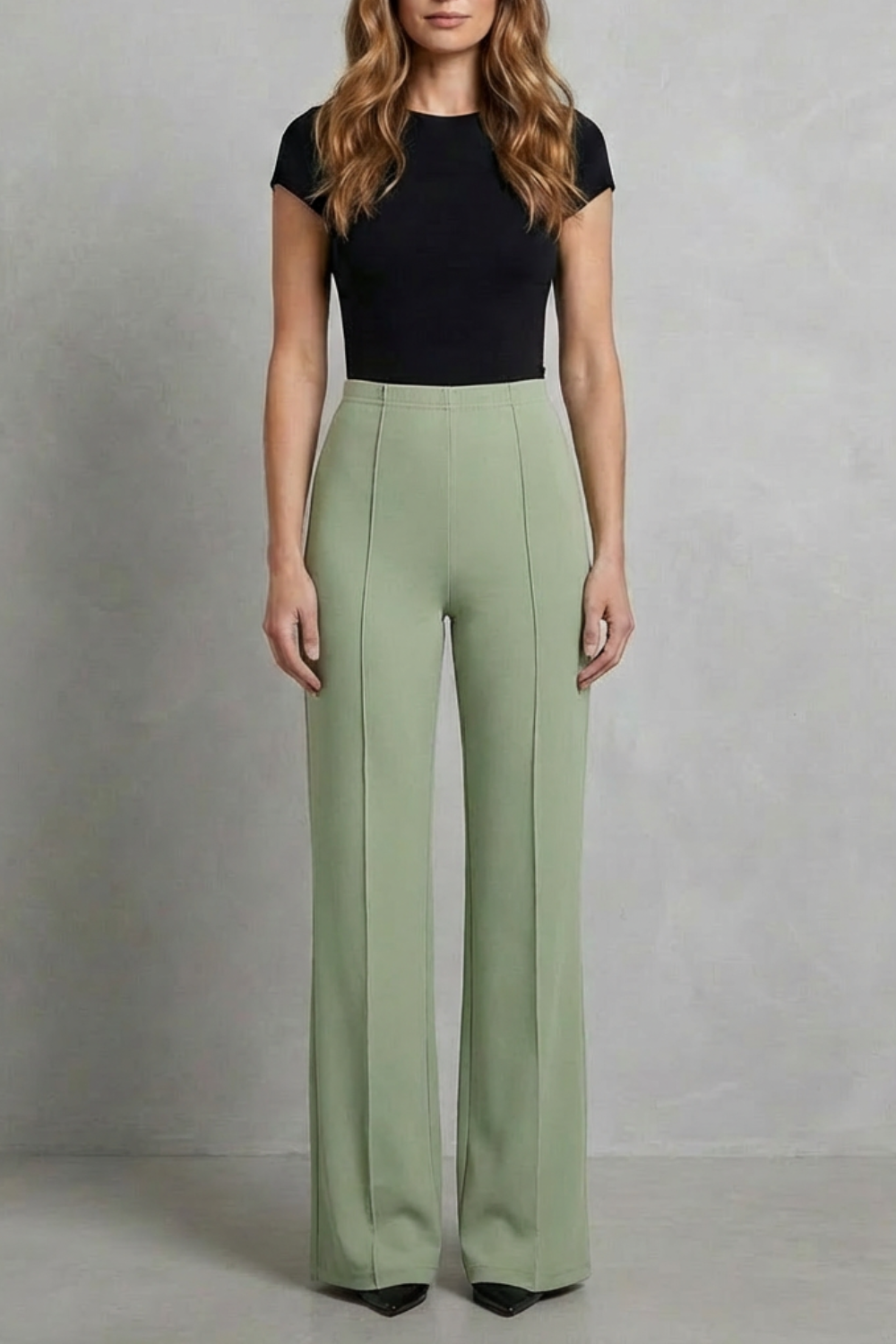 Velizza | Pantalones wide leg tiro alto – Silueta estilizada