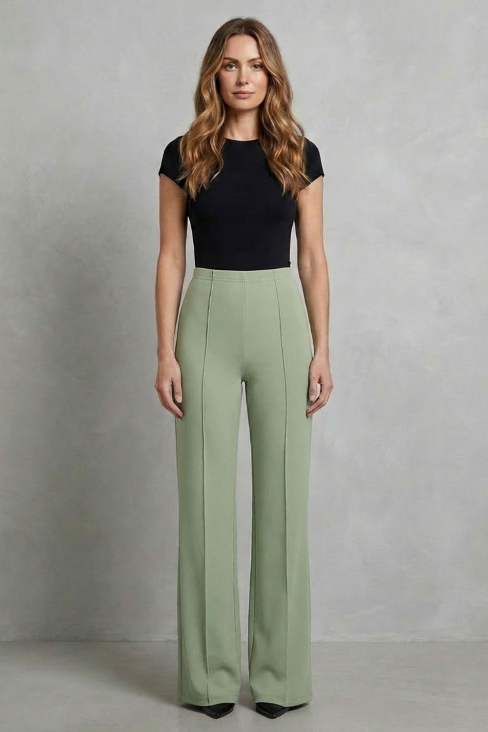 Velizza | Pantalones wide leg tiro alto – Silueta estilizada