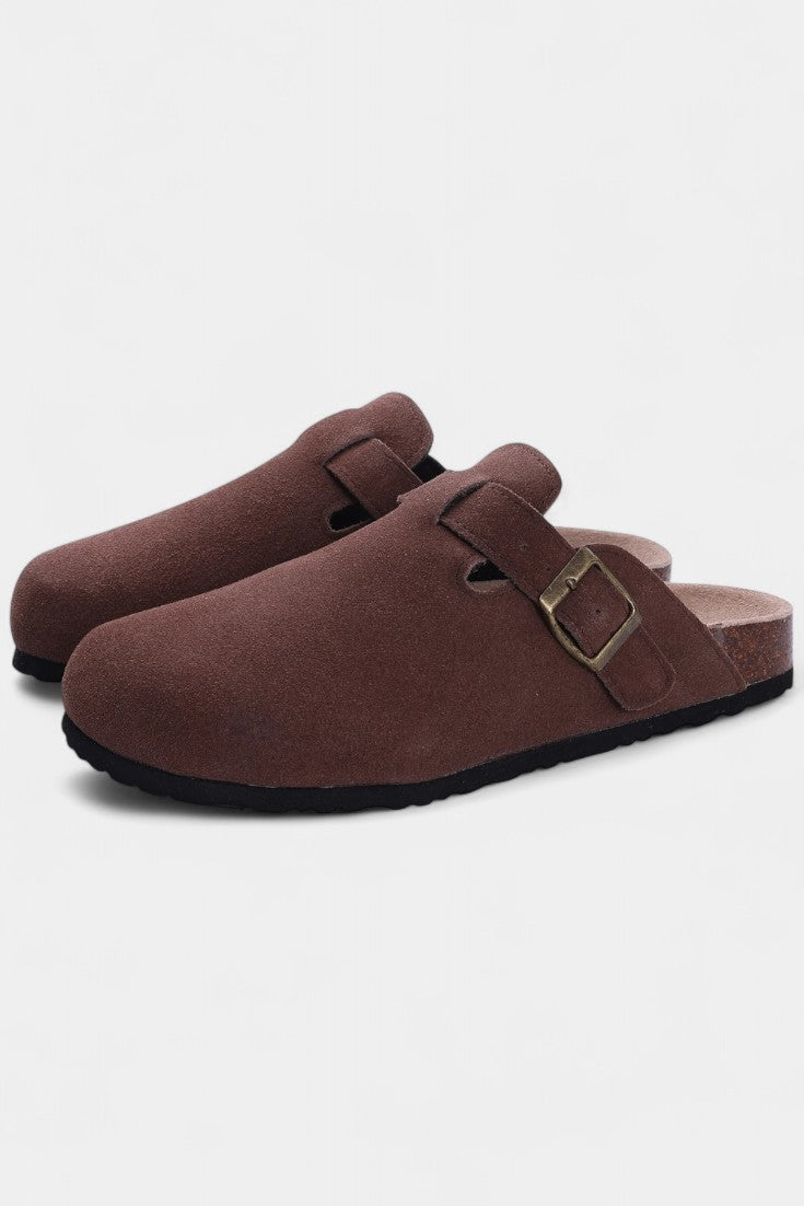 Tia | Zuecos de Ante Robust