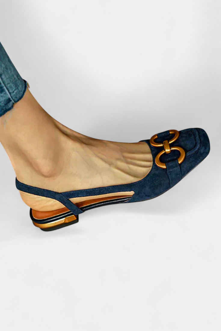 Alma | Mocasines Slingback con Punta Cuadrada