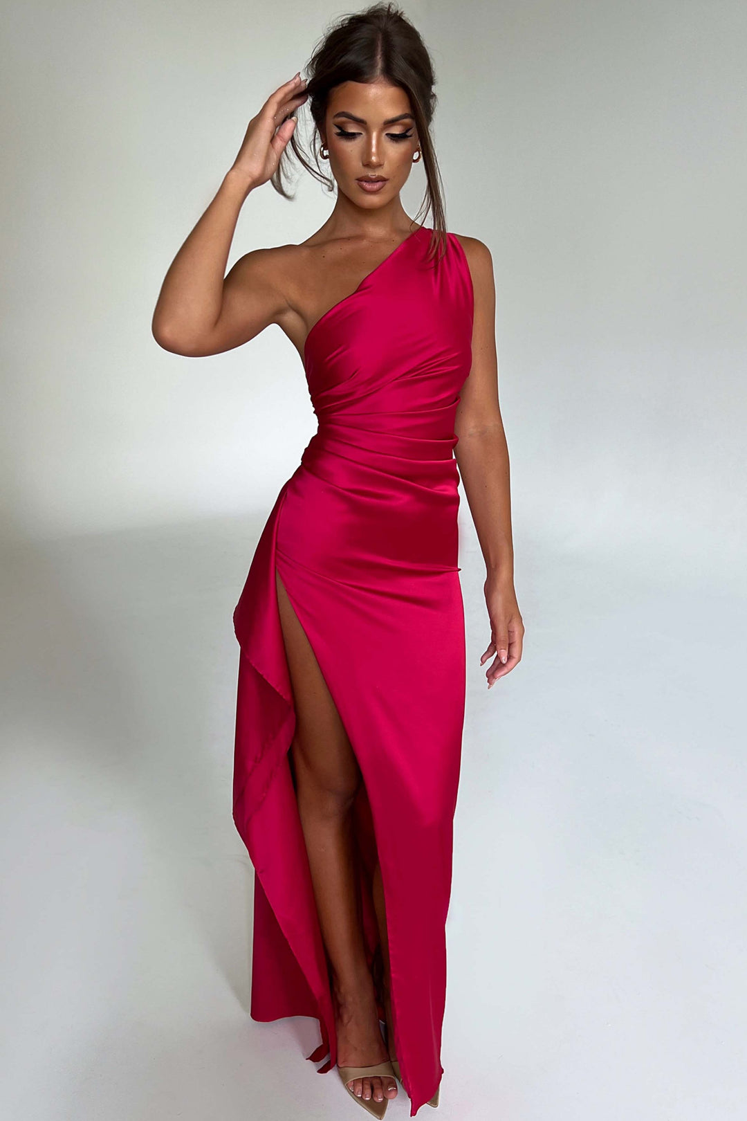 Emberly | Vestido Maxi de Un Solo Hombro