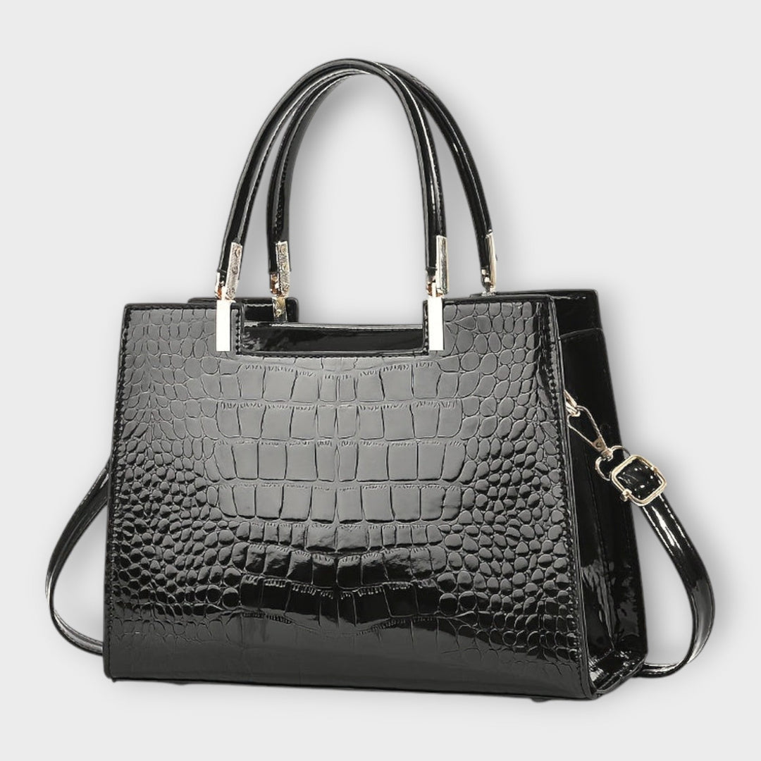 Trinidad | Bolso efecto cocodrilo brillante