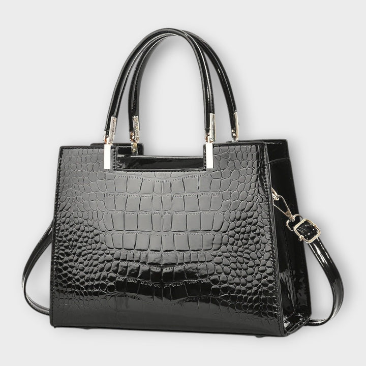 Trinidad | Bolso efecto cocodrilo brillante