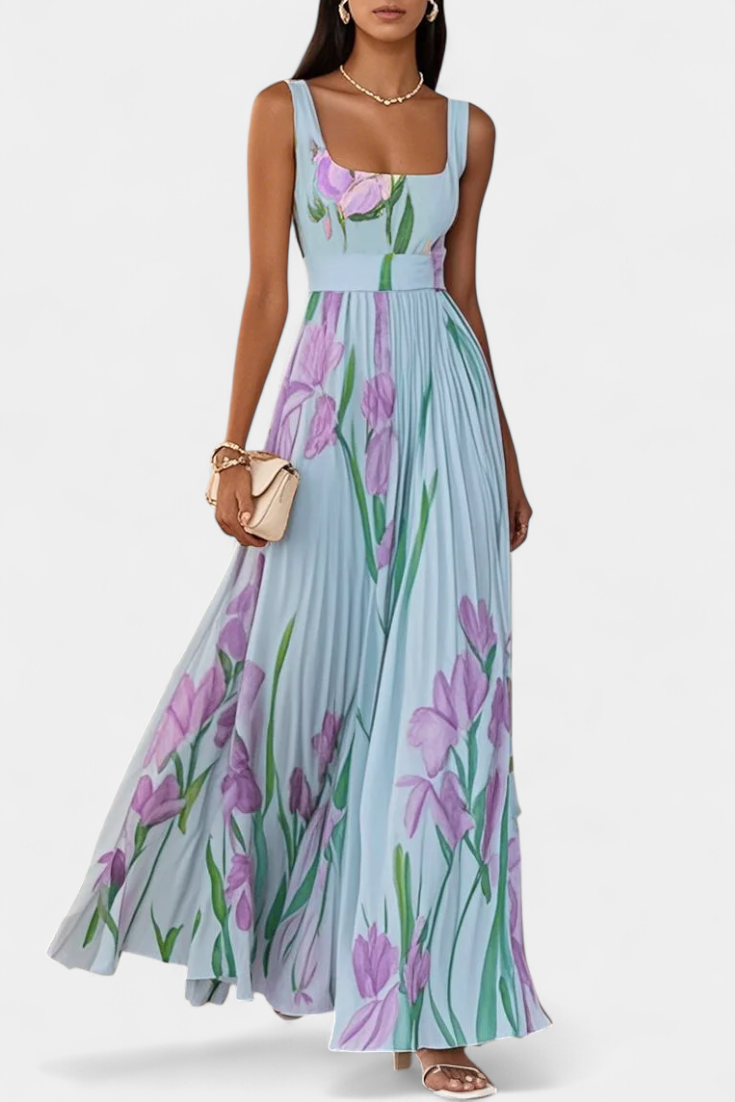 Calanthe | Vestido Floral Plisado