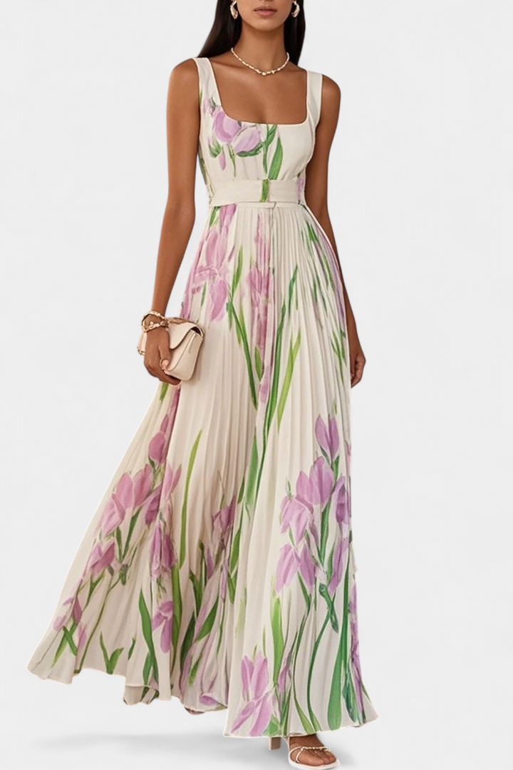 Calanthe | Vestido Floral Plisado