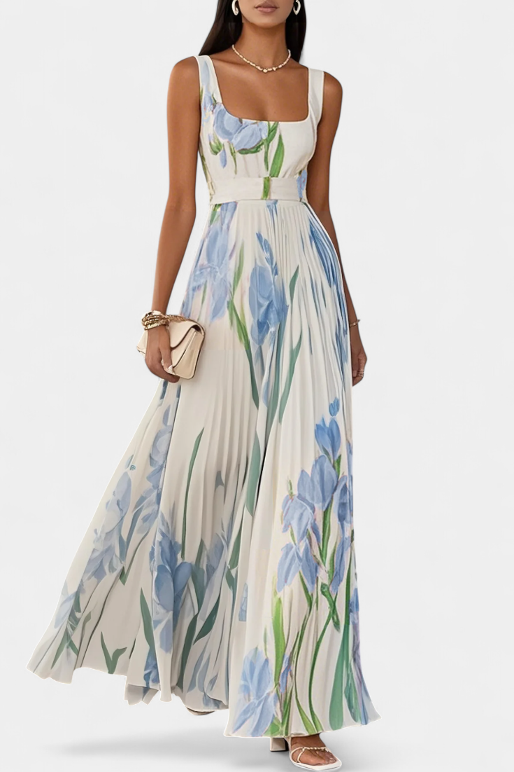 Calanthe | Vestido Floral Plisado