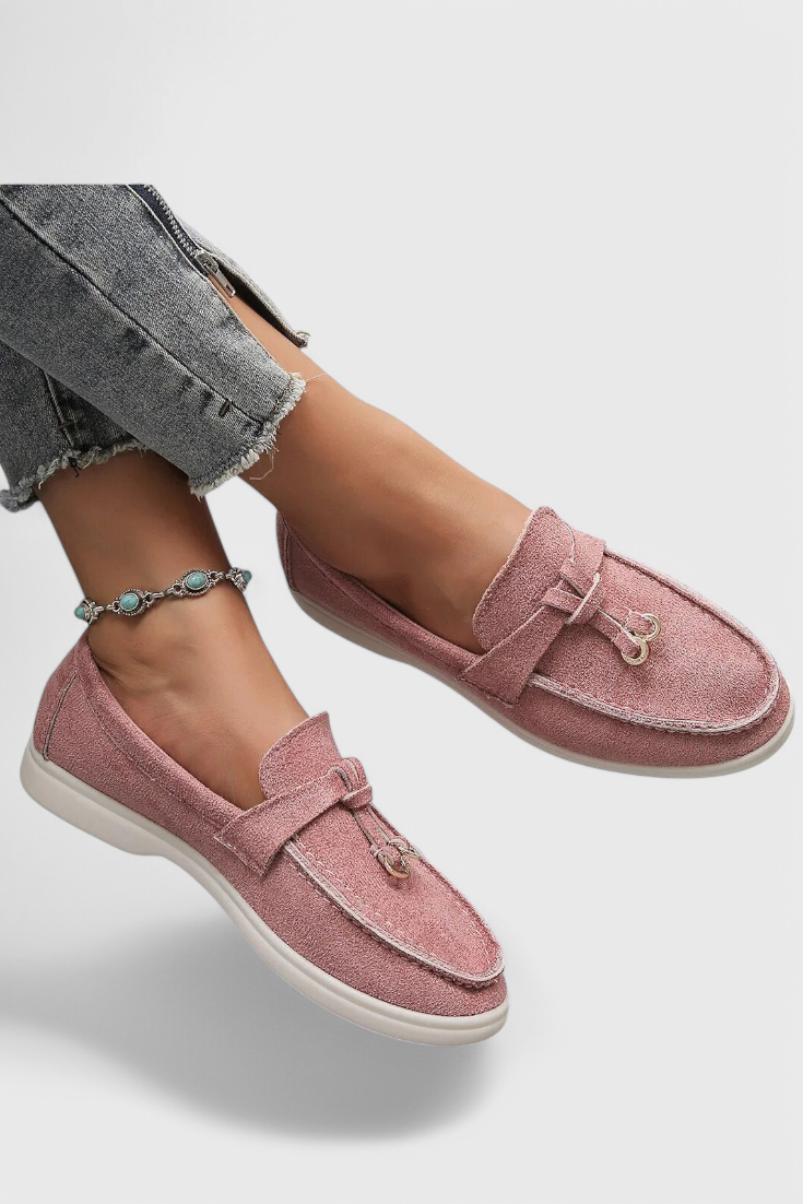 Coralie | Mocasines con Acabado Suede