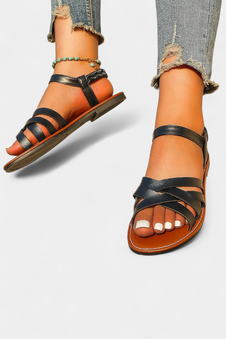 Romee | Sandalias Planas con Tiras y Comodidad Todo el Día