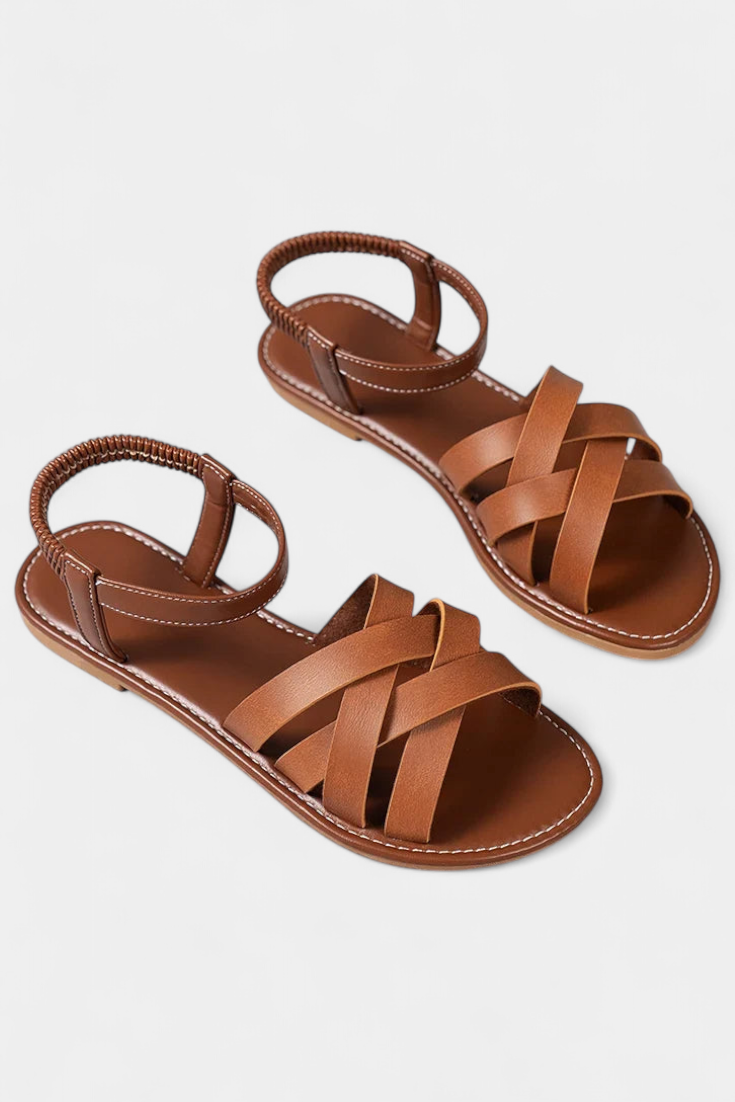 Romee | Sandalias Planas con Tiras y Comodidad Todo el Día
