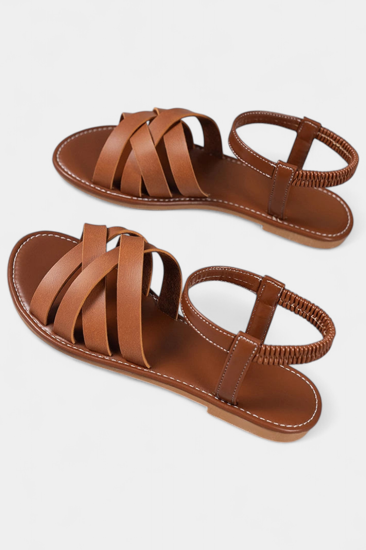 Romee | Sandalias Planas con Tiras y Comodidad Todo el Día