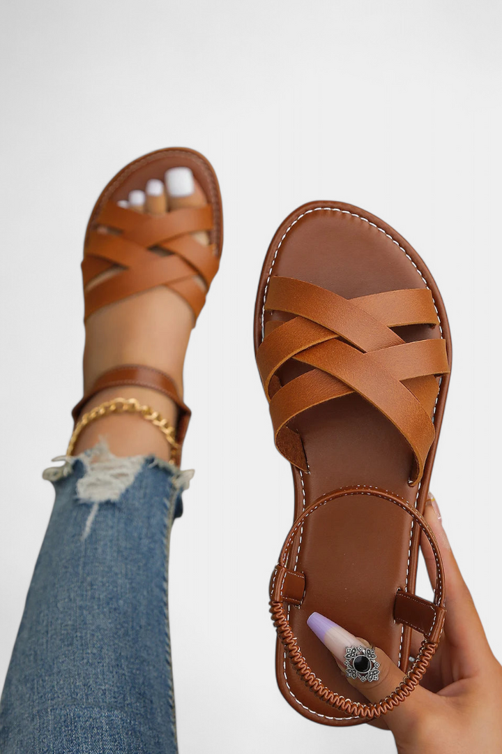 Romee | Sandalias Planas con Tiras y Comodidad Todo el Día