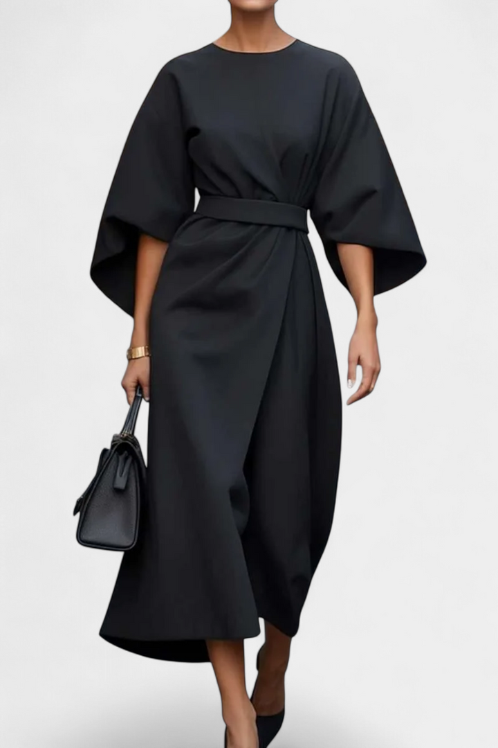 Micaela | Vestido Midi de Manga Lantern