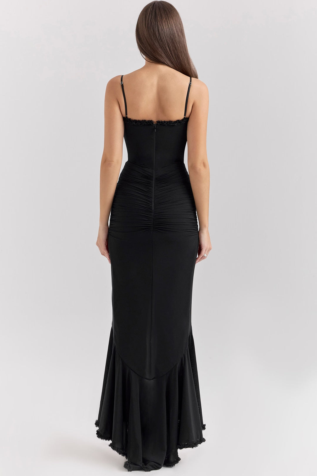 Roxanne | Vestido de tirantes sin mangas con volantes