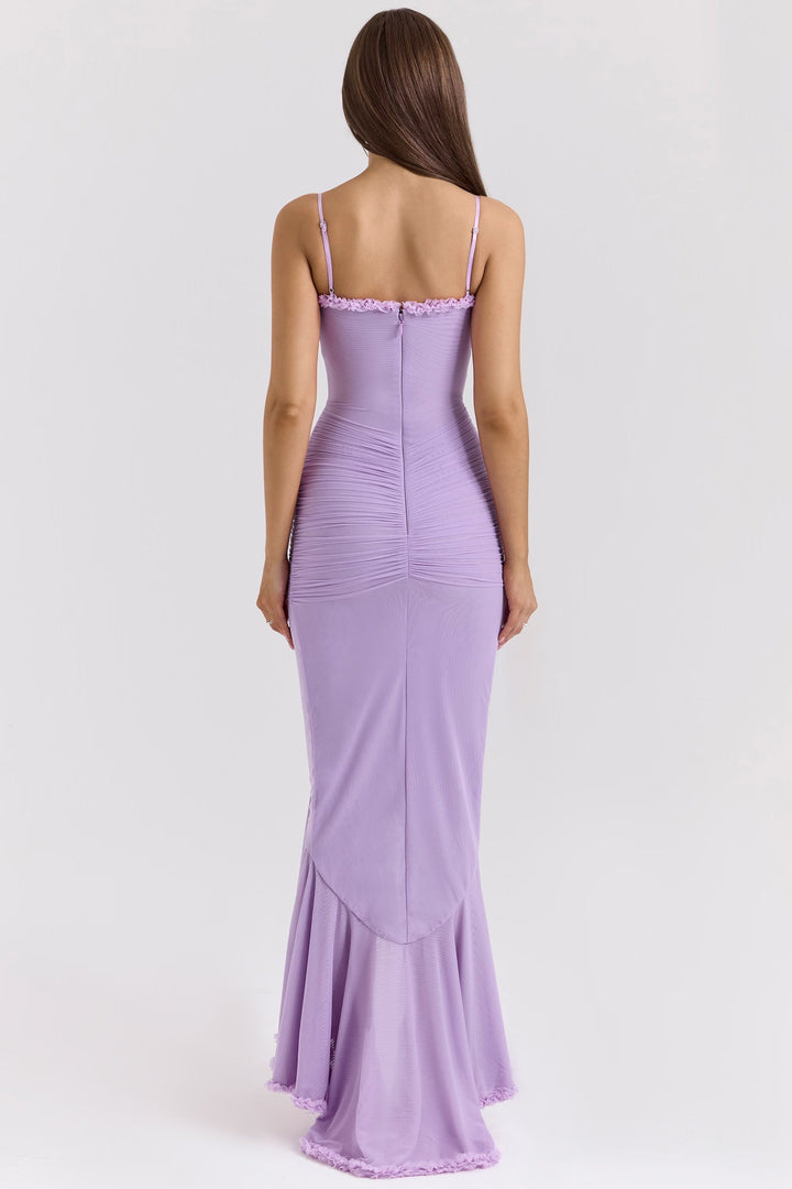 Roxanne | Vestido de tirantes sin mangas con volantes