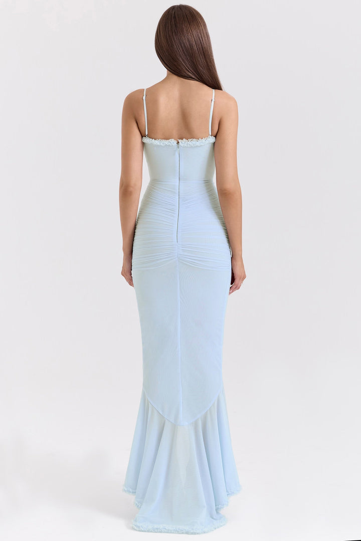 Roxanne | Vestido de tirantes sin mangas con volantes
