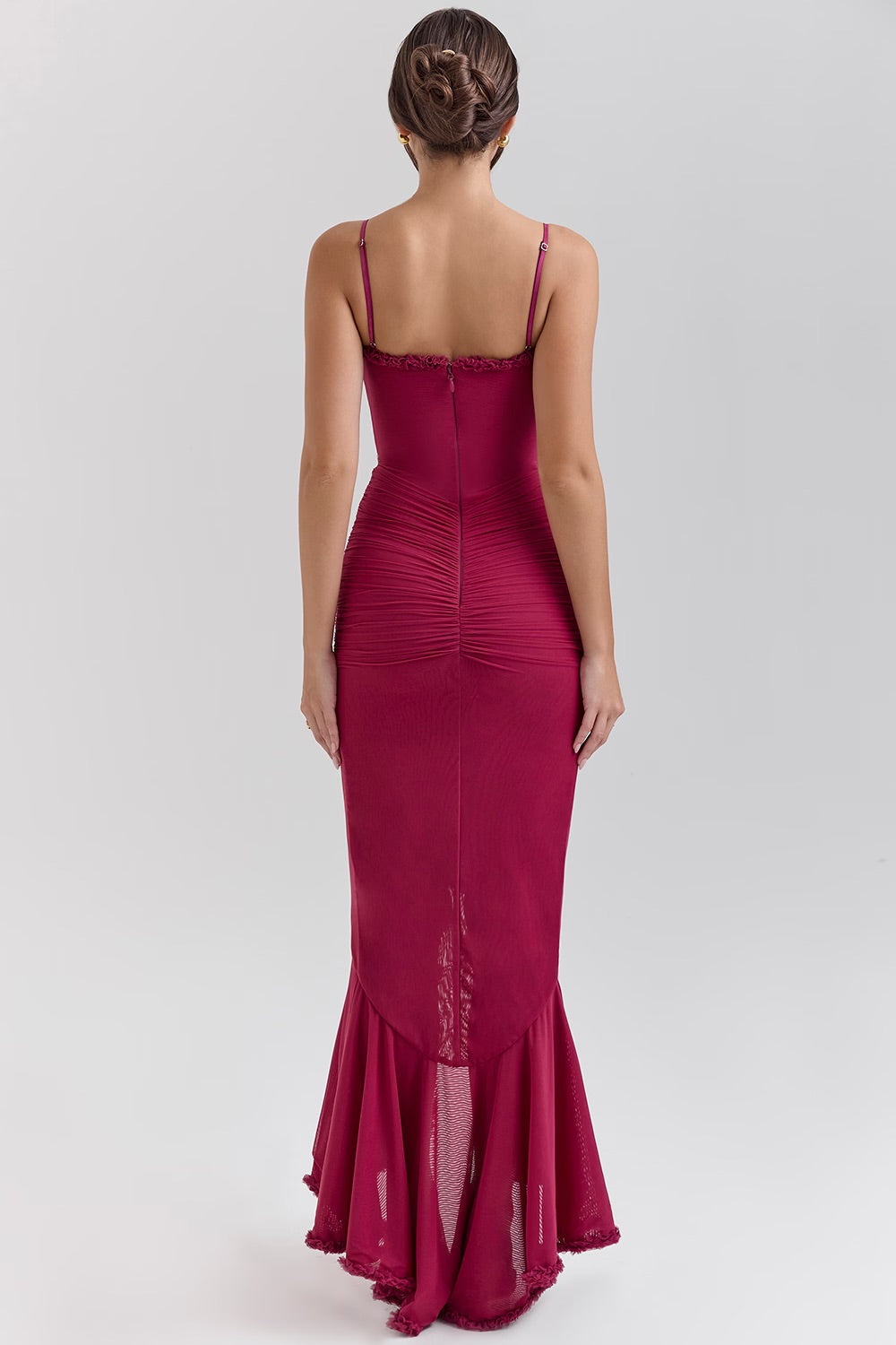 Roxanne | Vestido de tirantes sin mangas con volantes