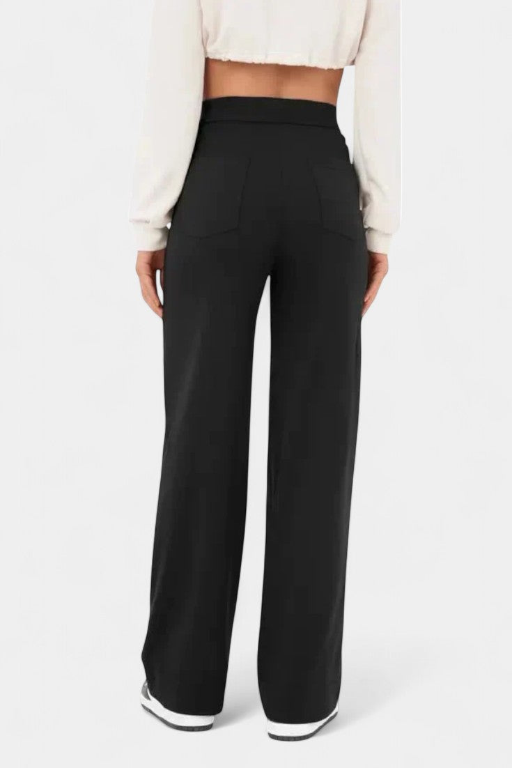 Nova | Pantalones Rectos de Cintura Alta y Elasticidad