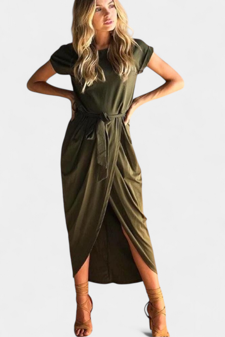 Clarissa | Vestido Midi Envolvente