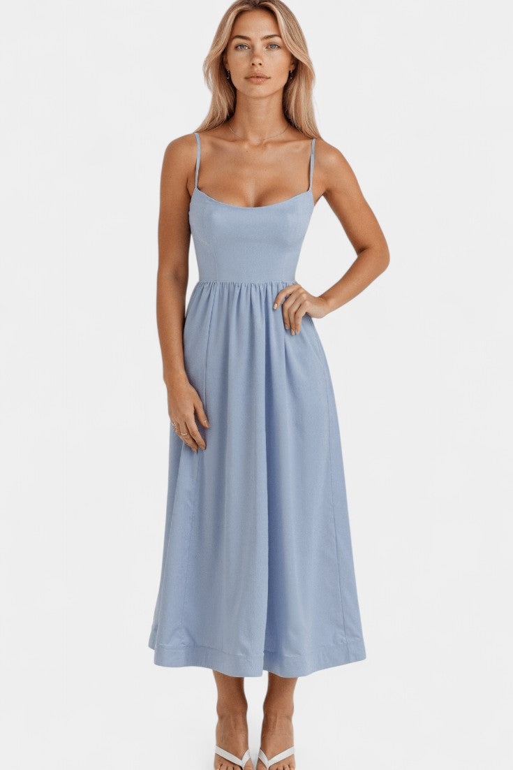 Marvelle | Vestido Midi Flowy Sin Mangas