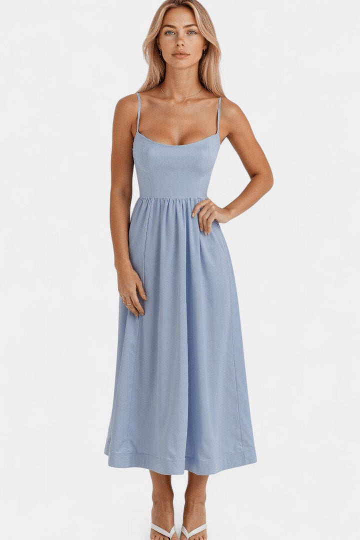 Marvelle | Vestido Midi Flowy Sin Mangas