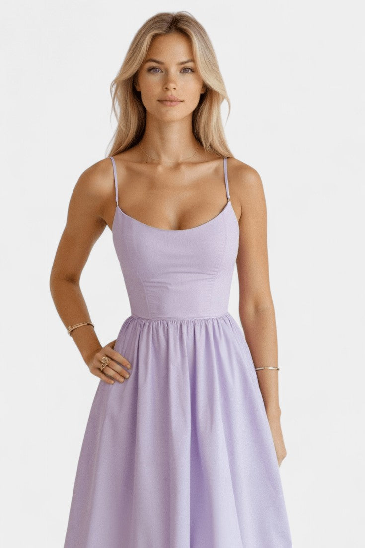 Marvelle | Vestido Midi Flowy Sin Mangas