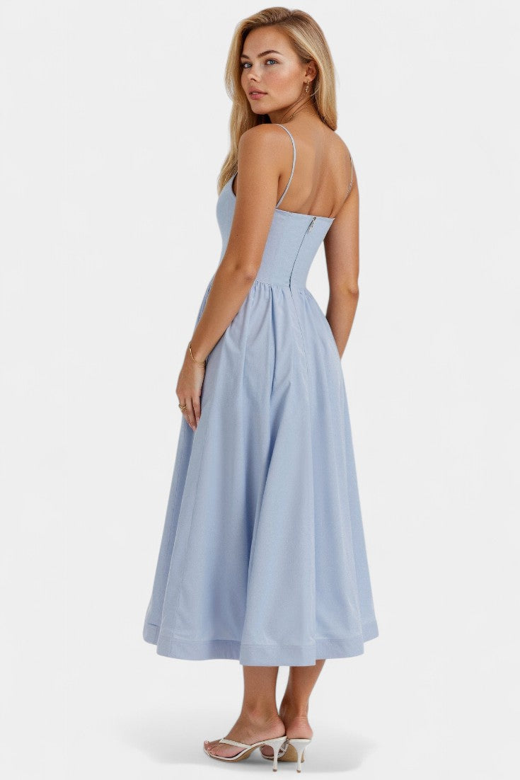 Marvelle | Vestido Midi Flowy Sin Mangas