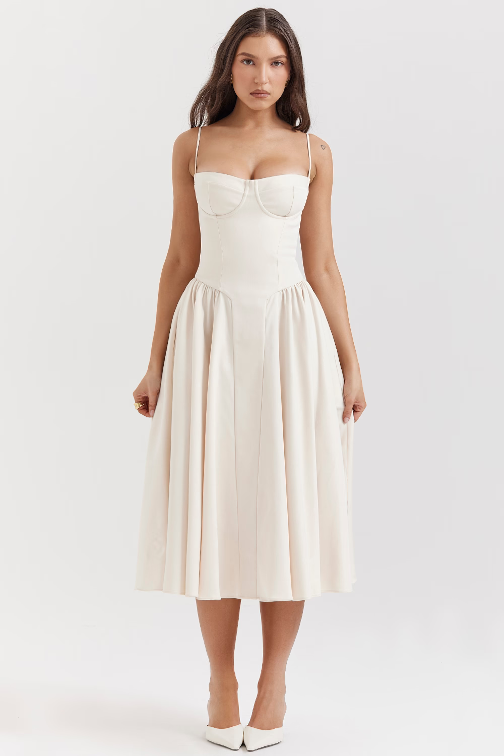 Felicity | Vestido Midi Corsé Sin Mangas