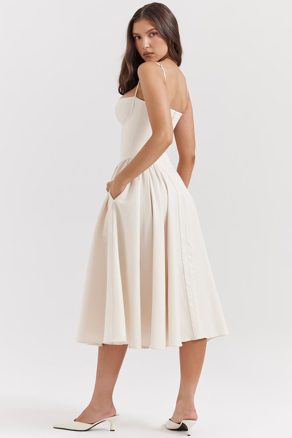 Felicity | Vestido Midi Corsé Sin Mangas