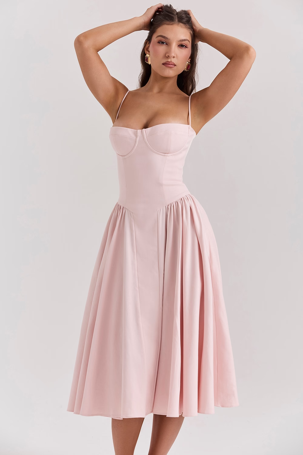Felicity | Vestido Midi Corsé Sin Mangas