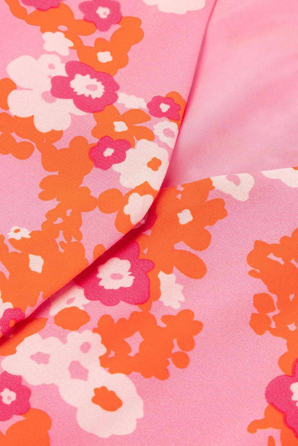 Kimberly | Vestido Floral con Volantes con Escote en V